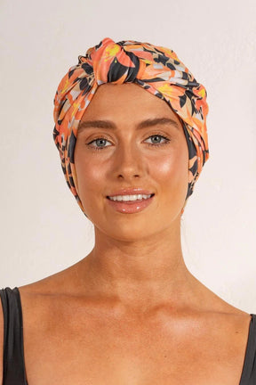 Louvelle DAHLIA shower cap in Sunkissed Lily