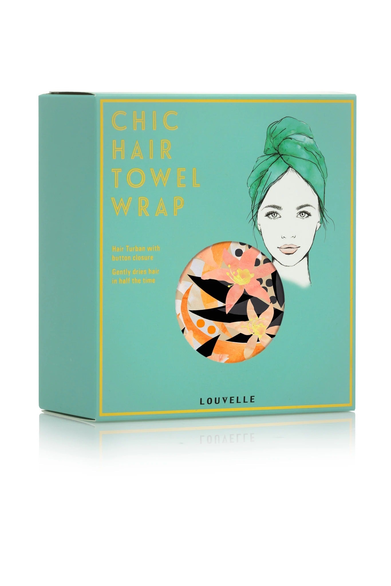 Louvelle RIVA Hair Towel Wrap in Sunkissed Lily