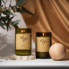 Mojo Breathe - Winter Limited Edition - Reclaimed Wine Bottle Soy Wax Candle