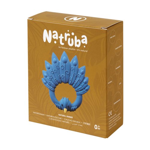 Natruba Teether Peacock - Blue