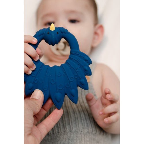 Natruba Teether Peacock - Blue