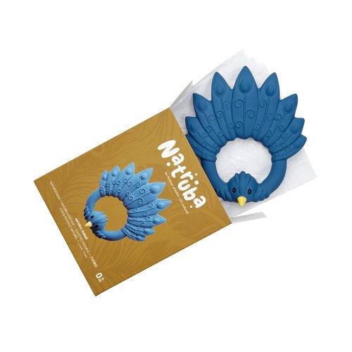 Natruba Teether Peacock - Blue