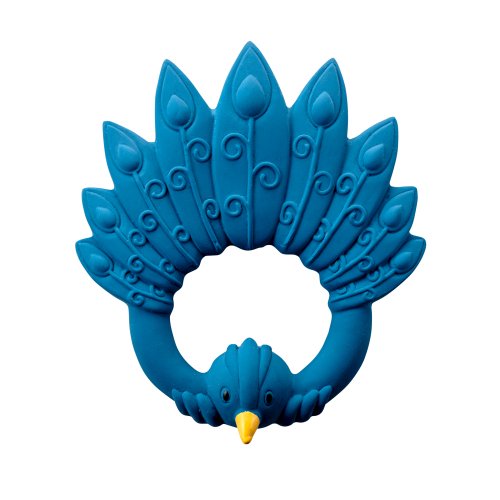 Natruba Teether Peacock - Blue