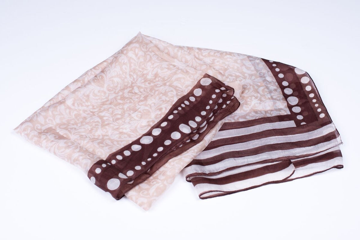 Nine YaksNine Yaks Brown Silk Scarf #same day gift delivery melbourne#
