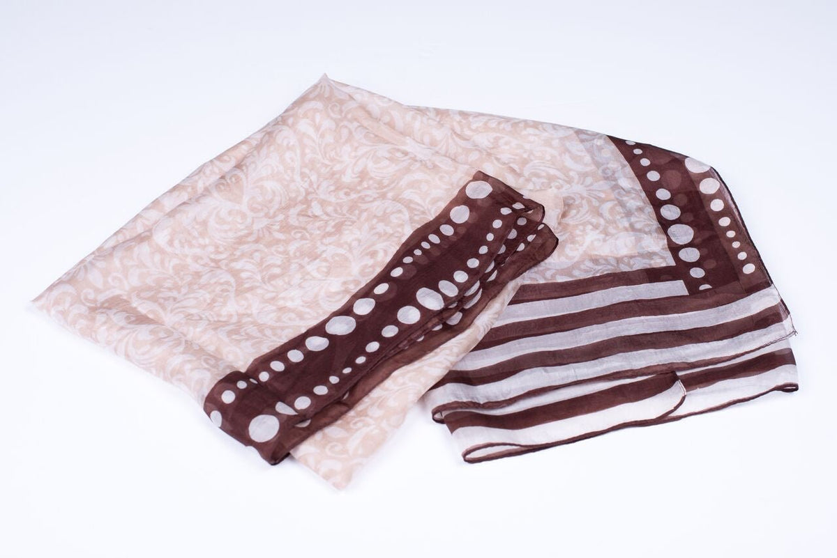 Nine YaksNine Yaks Brown Silk Scarf #same day gift delivery melbourne#