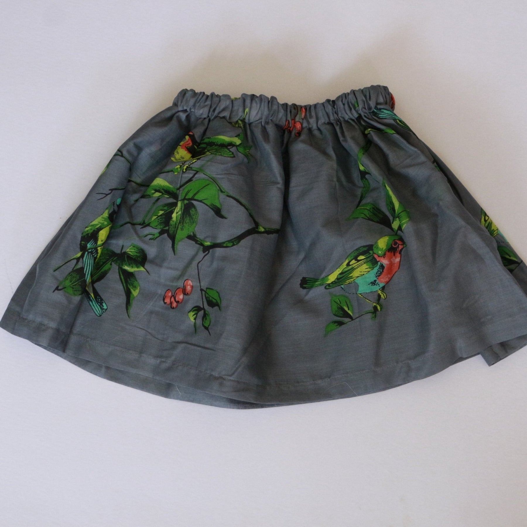 Nine Yaks Kids Grey Bird Skirt