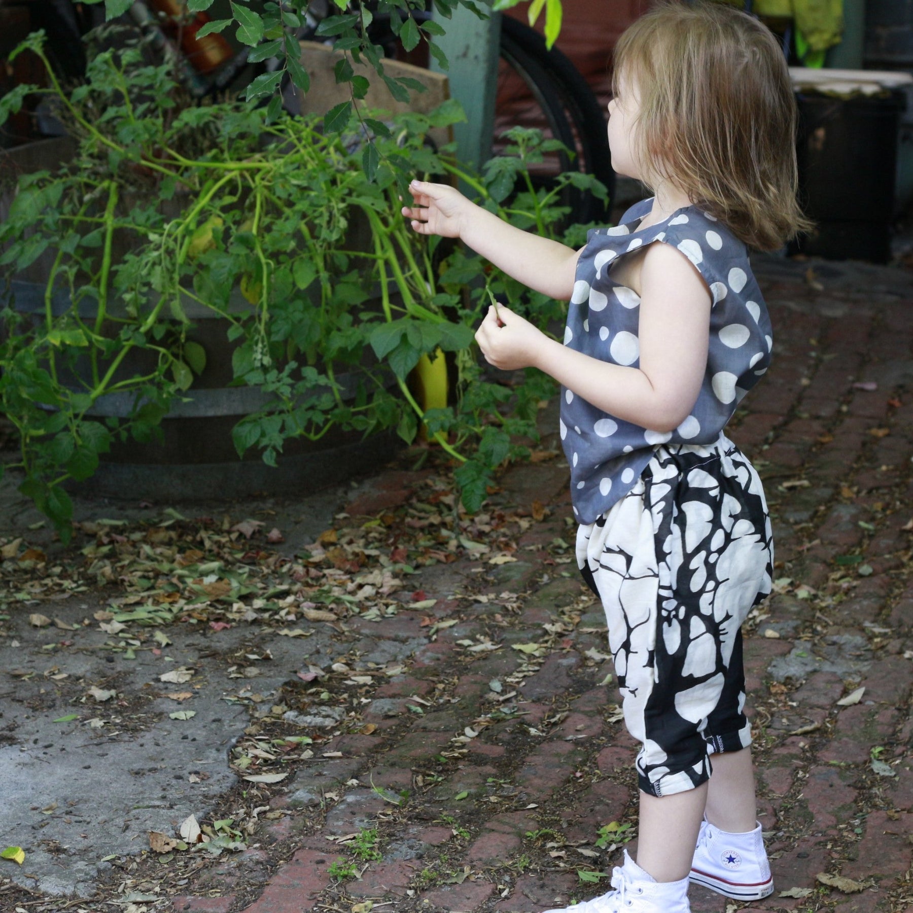 Nine Yaks Kids Short Sleeve Spotty Top