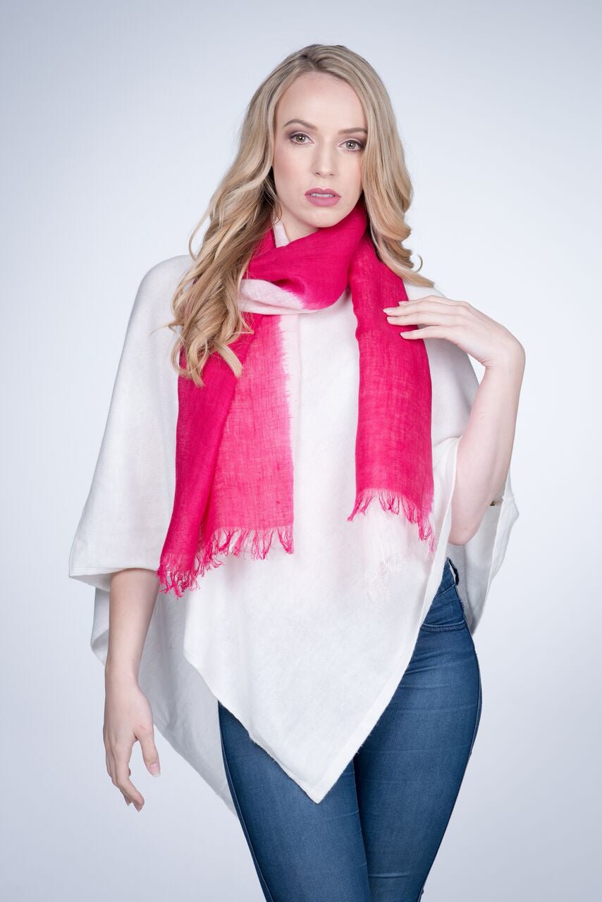 Nine YaksNine Yaks Pink Linen Scarf #same day gift delivery melbourne#