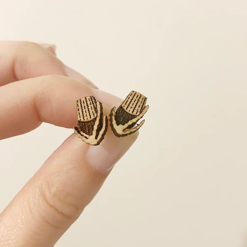 One Happy Leaf BANKSIA SMALL STUD EARRINGS