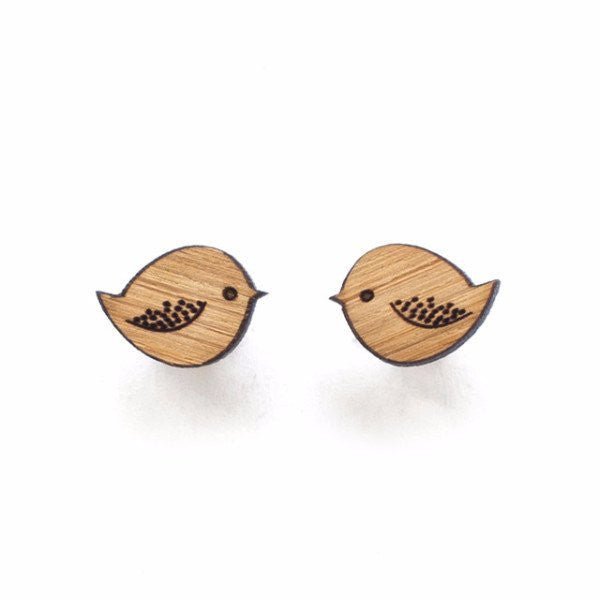 One Happy Leaf Chubby Bird Earrings