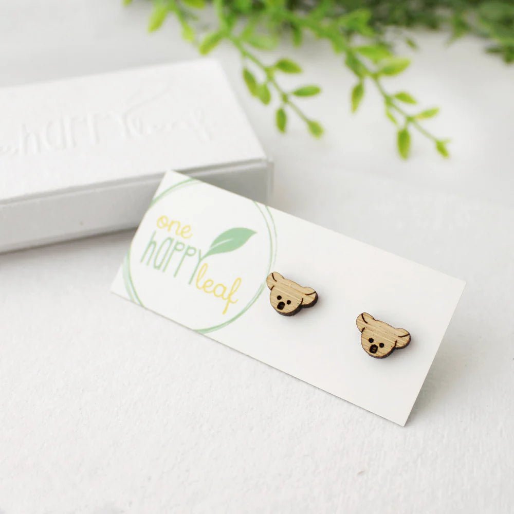 One Happy Leaf Koala Studs