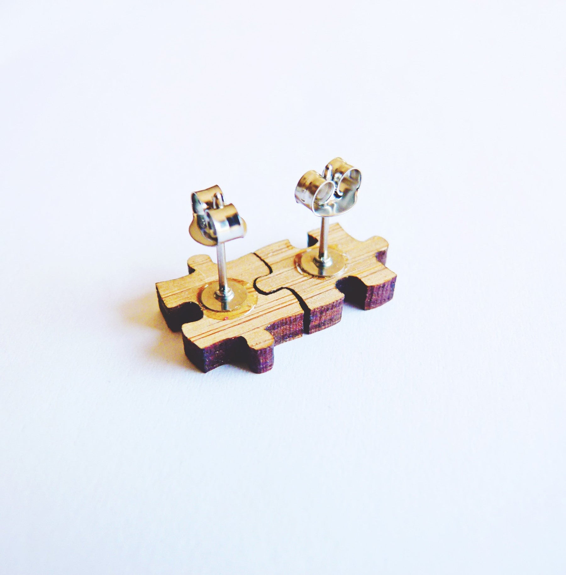 One Happy Leaf Puzzle Earrings