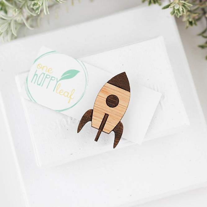 One Happy Leaf Rocket Brooch