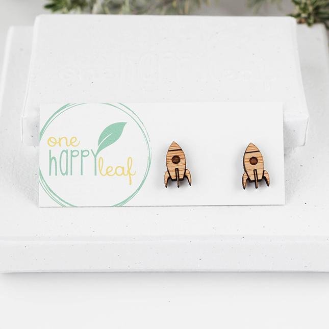 One Happy Leaf Rocket Studs