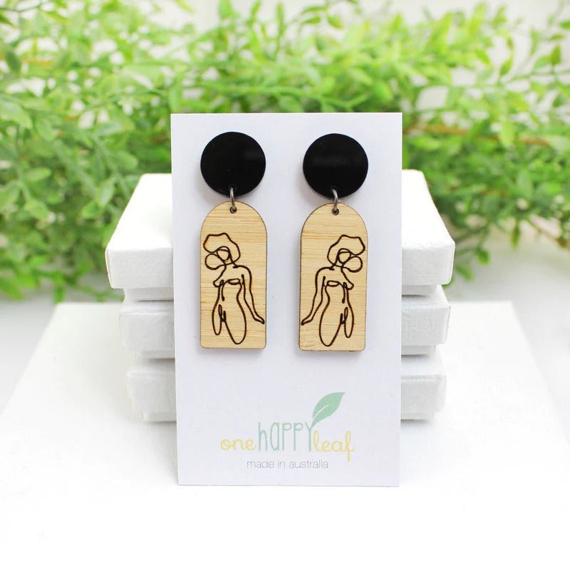 One Happy Leaf 'THE ROXY' DANGLE EARRINGS