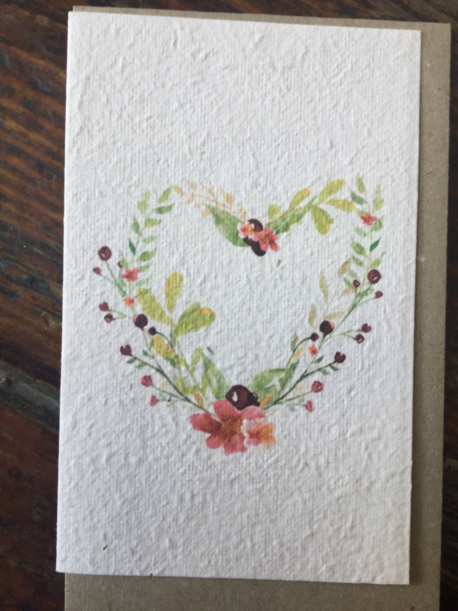 Floral Heart Seed Card