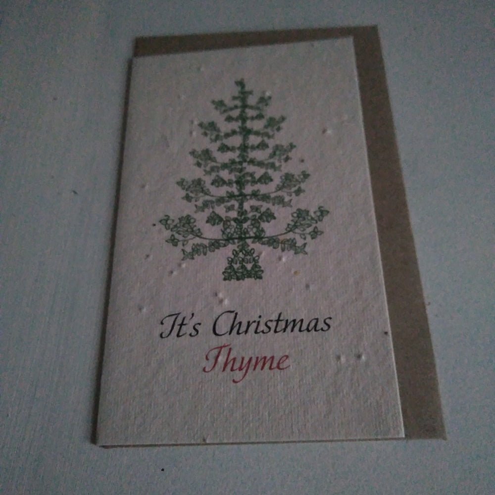 Plantable It’s Christmas THYME Seed Card