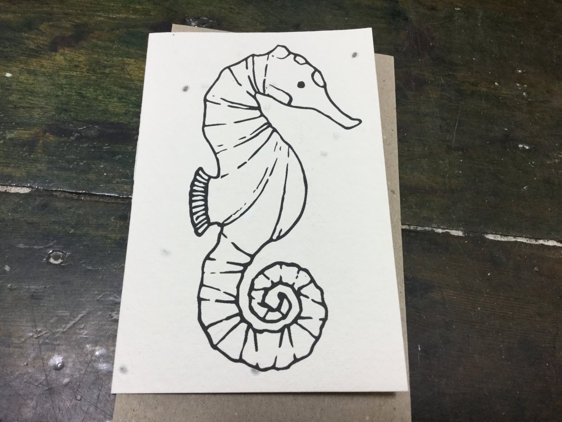 Plantable Sea horse Seed Card