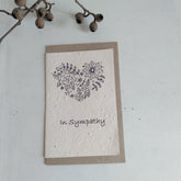 Planet Go RoundPlanet Go Round Sympathy Flower Heart Seed Card #same day gift delivery melbourne#