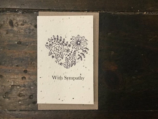 Planet Go RoundPlanet Go Round With Sympathy Flower Heart Seed Card #same day gift delivery melbourne#