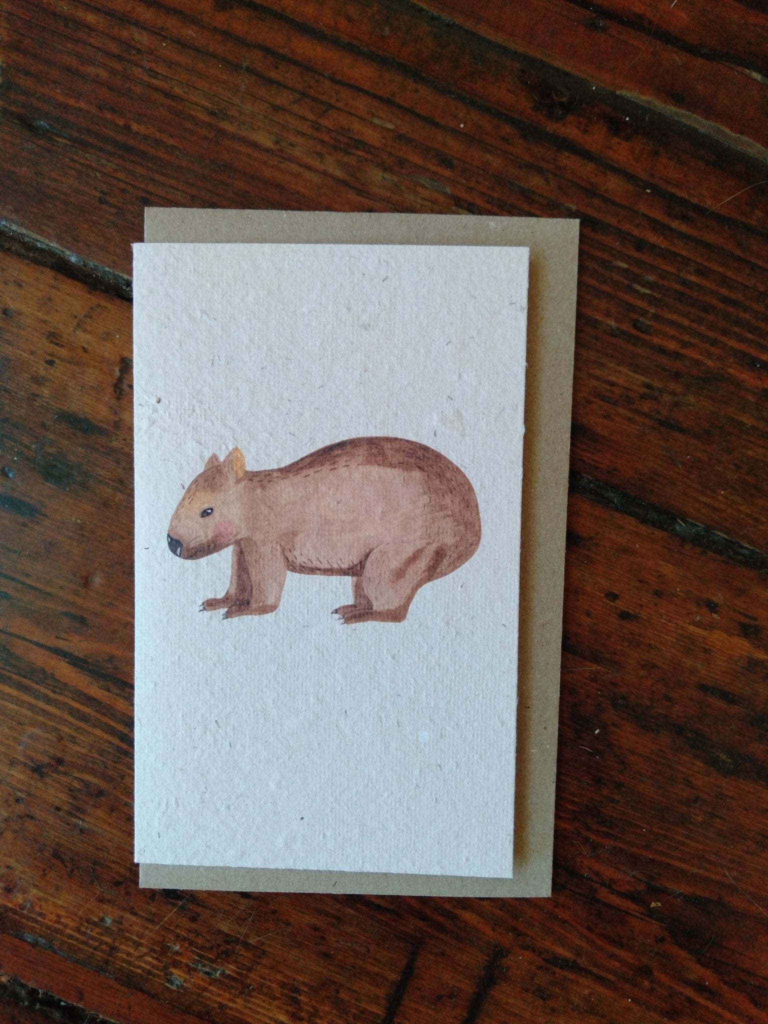 Plantable Wombat Seed Card