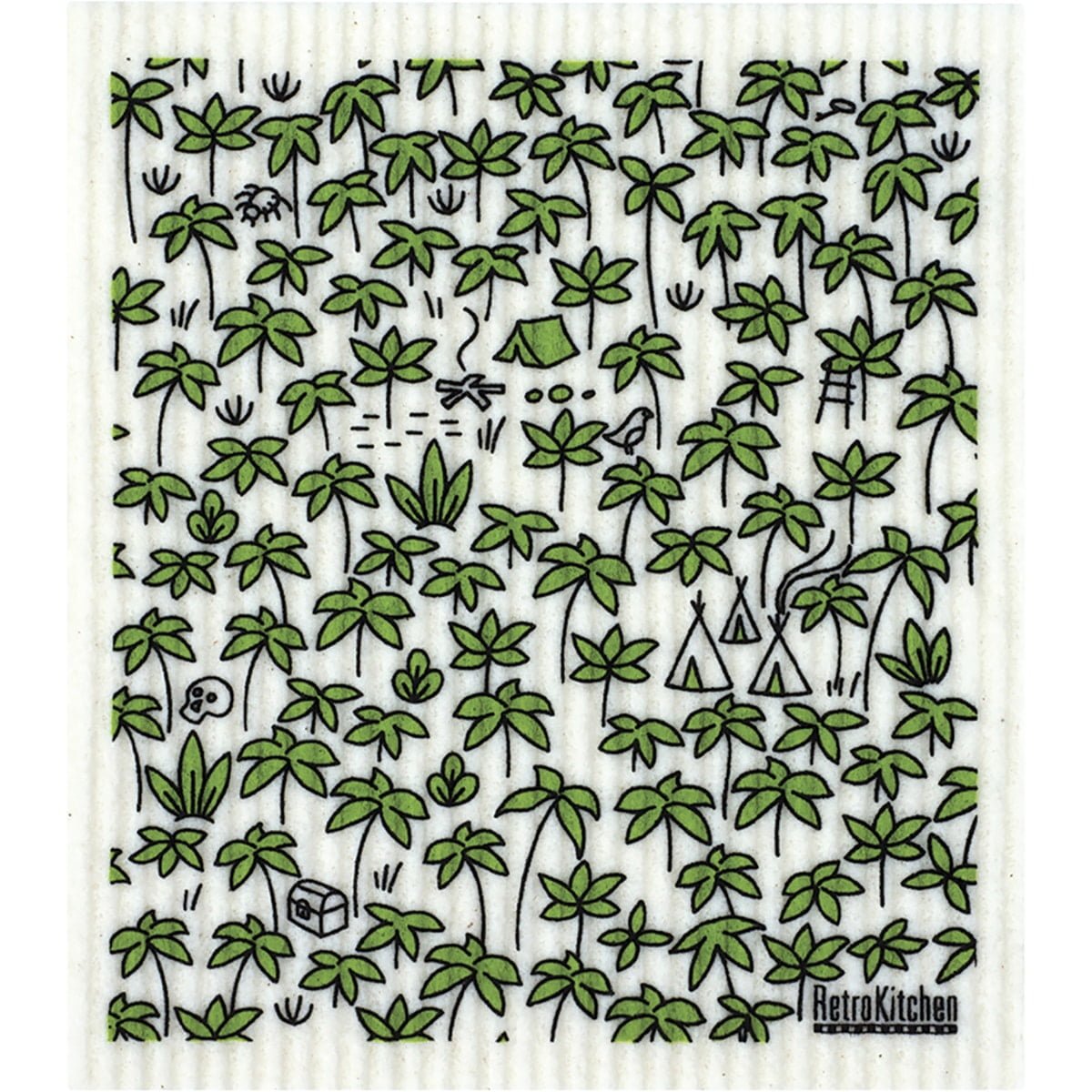 Retro Kitchen 100% Compostable Dishcloth