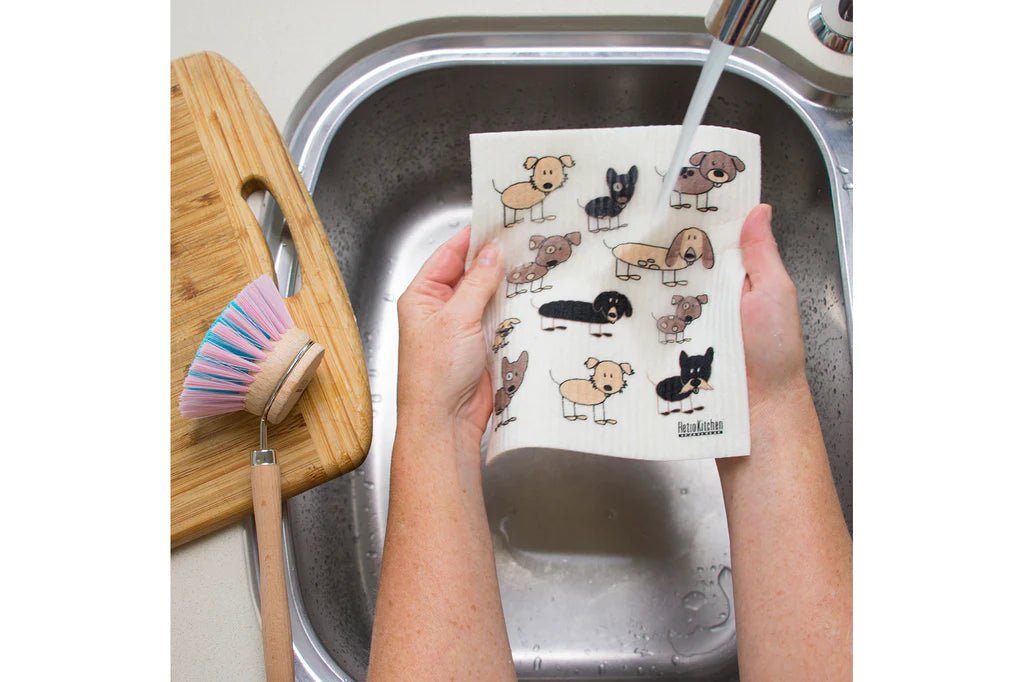 Retro Kitchen 100% Compostable Dishcloth