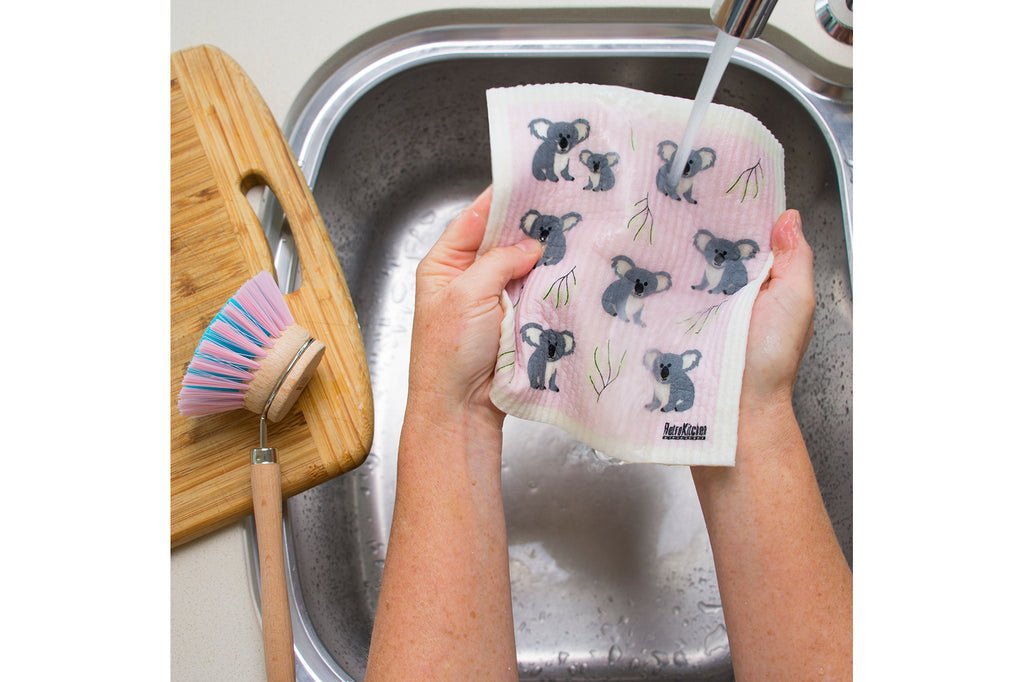 Retro Kitchen 100% Compostable Dishcloth