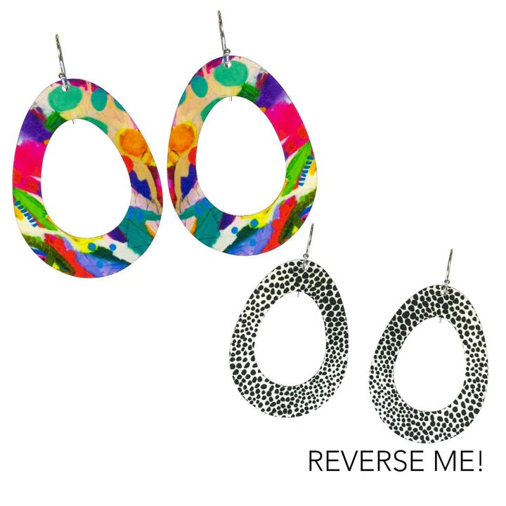 Riley Burnett Art Hoop Earring Aurora