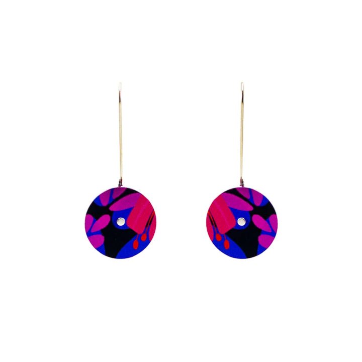 Riley Burnett Button Drop Earring Midnight Fiesta