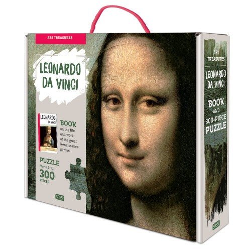 Sassi Puzzle and Book Set - Art Treasures - Leonardo da Vinci Mona Lisa