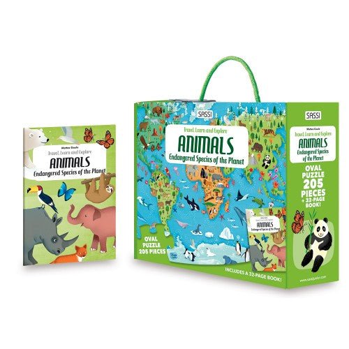 Sassi juniorSassi Travel, Learn and Explore - Endangered Species of the Planet 205 pcs #same day gift delivery melbourne#