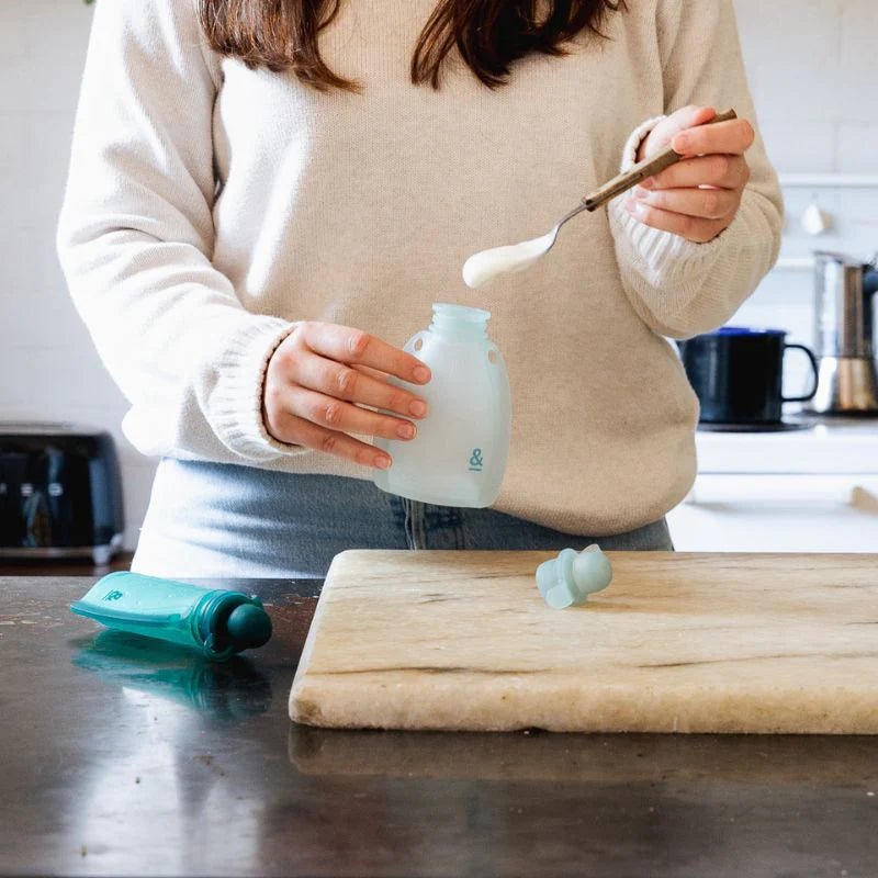 Seed & Sprout Reusable Squeezy Pouch - Juniper & Mist