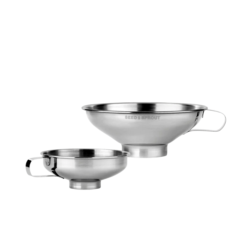 Seed & Sprout Stainless Steel Funnel in Set of 2