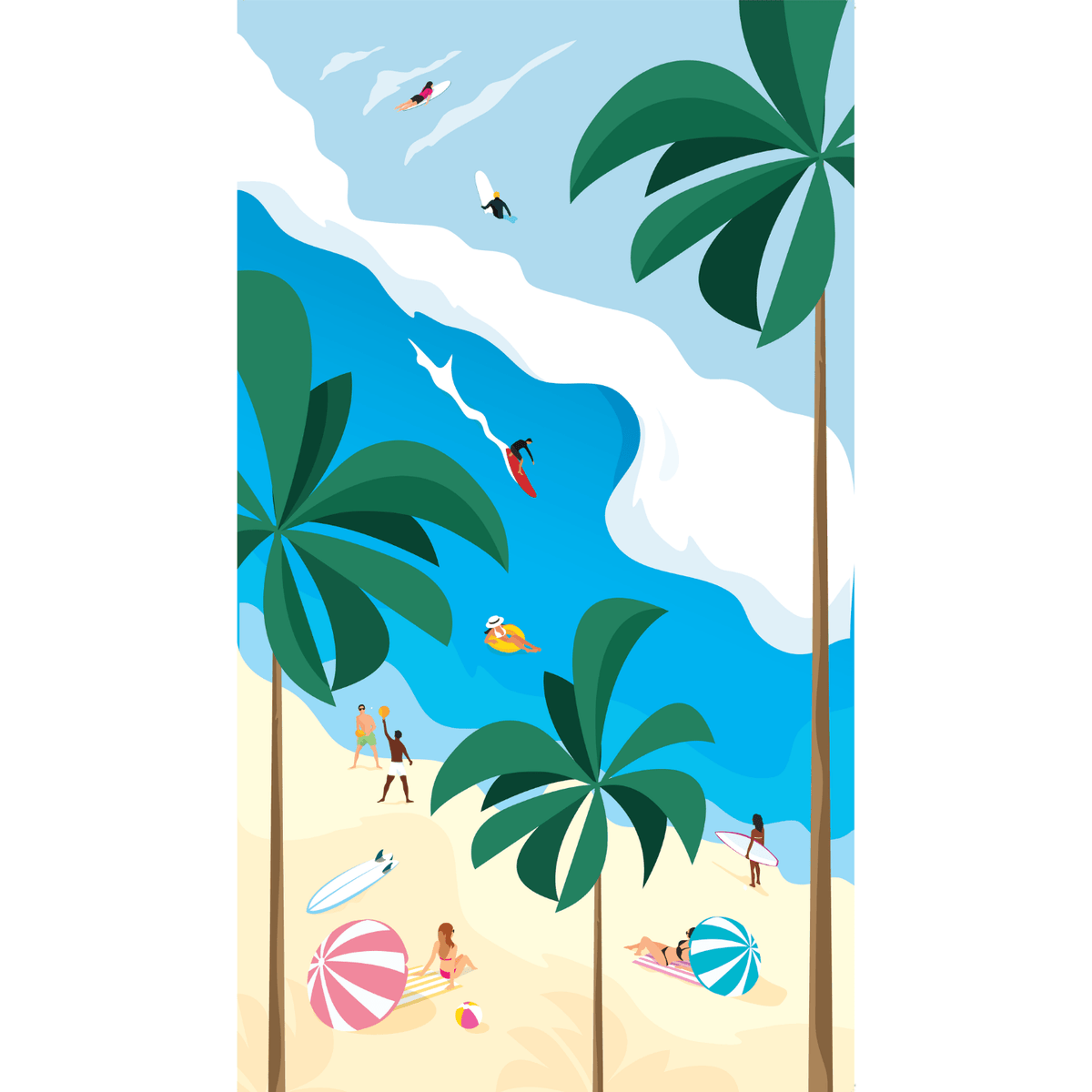 SomerSideSomerSide Beach Daze Beach Towel #same day gift delivery melbourne#