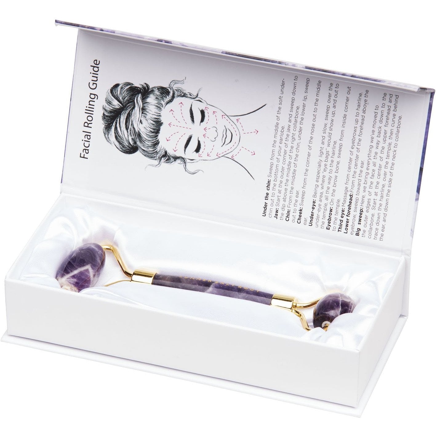 Summer Salt Body Amethyst Crystal Facial Roller