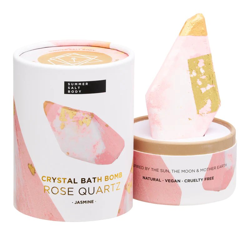 Summer Salt Body Rose Quartz Bath Bomb | Jasmine
