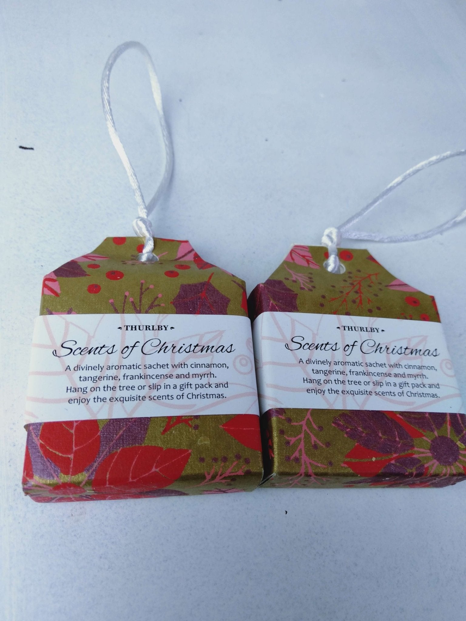 Thurlby Herb Farm Drawer Sachets/Car Freshener Scents of Christmas