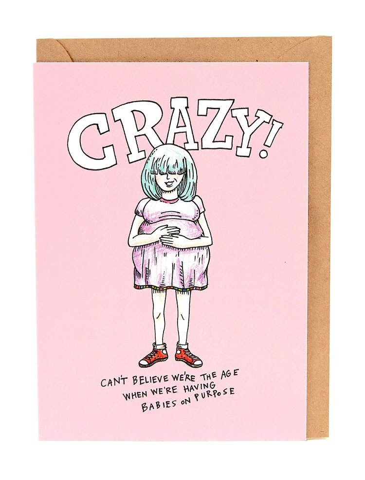 Crazy! Can’t Believe We’re Having Babies - Wally Paper Co