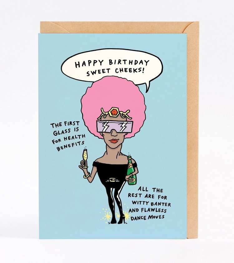 Happy Birthday Sweet Cheeks - Wally Paper Co