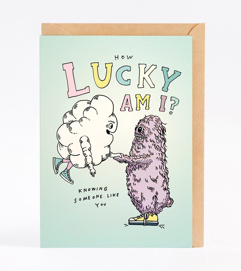 Wally Paper CoHow Lucky Am I? - Wally Paper Co #same day gift delivery melbourne#