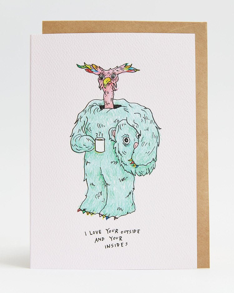 I Love Your Outside And Your Insides - Wally Paper Co