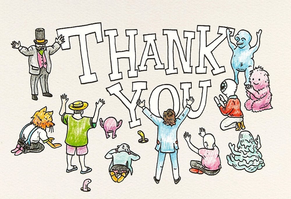 Wally Paper CoThank You Crowd - Wally Paper Co #same day gift delivery melbourne#