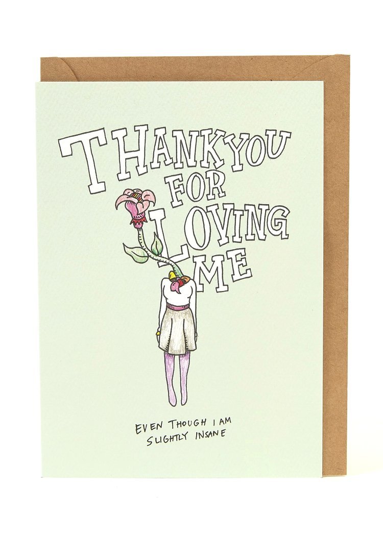 Wally Paper CoThank you For Loving Me - insane - Wally Paper Co #same day gift delivery melbourne#