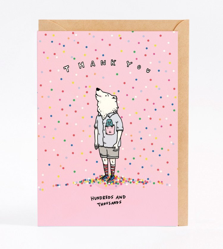 Thank You Hundreds and Thousands - Wally Paper Co