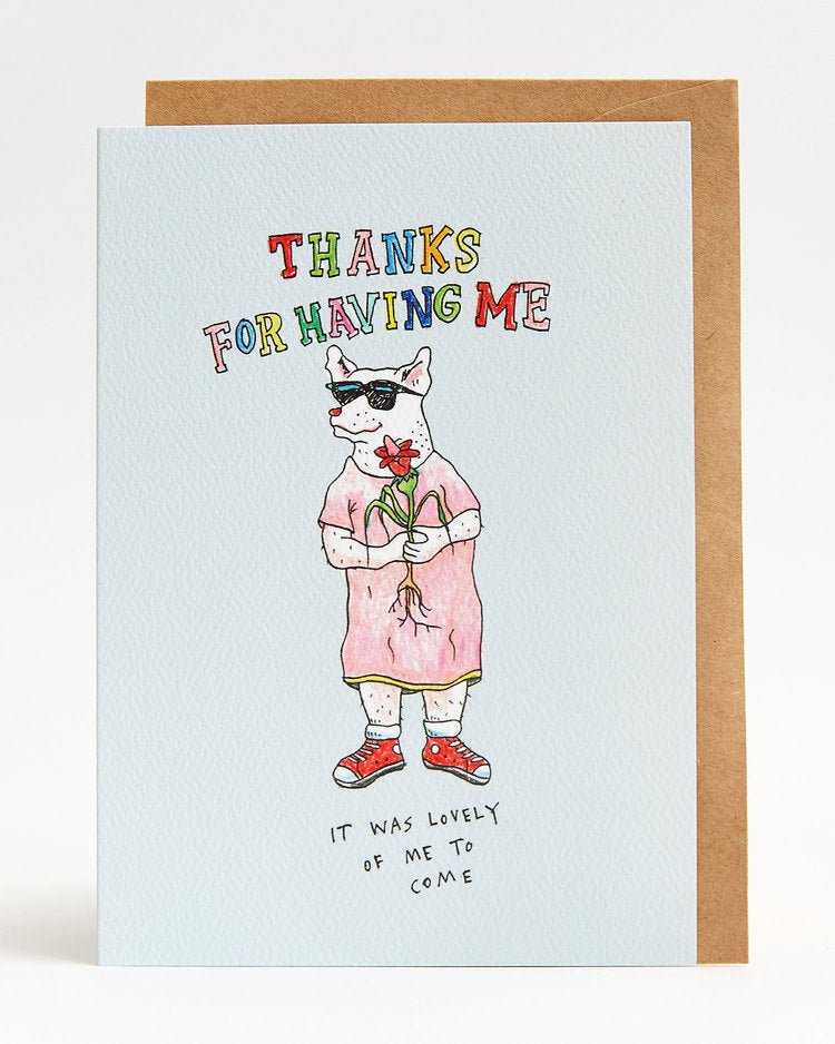 Thanks For Having Me - Wally Paper Co