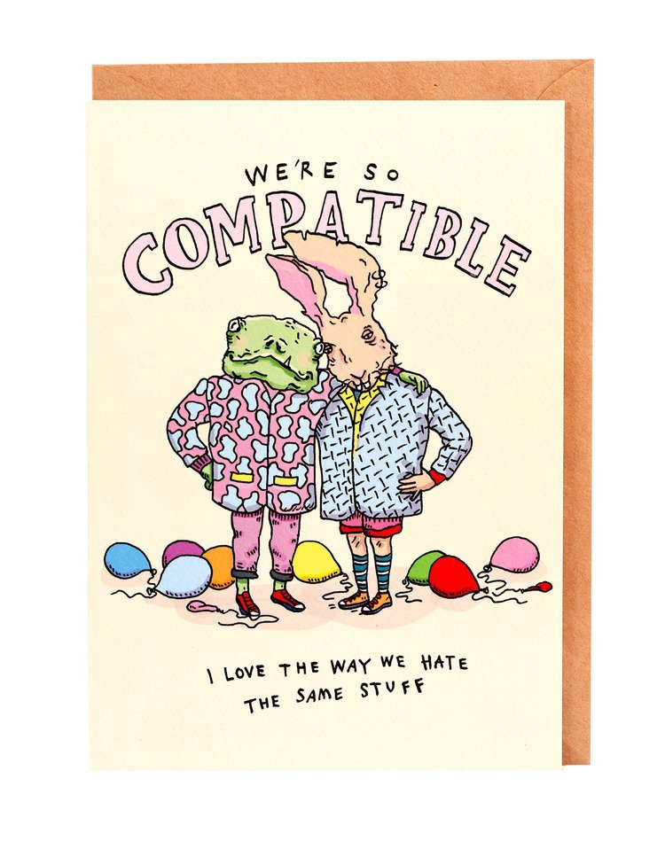 Wally Paper CoWe’re So Compatible - Wally Paper Co #same day gift delivery melbourne#