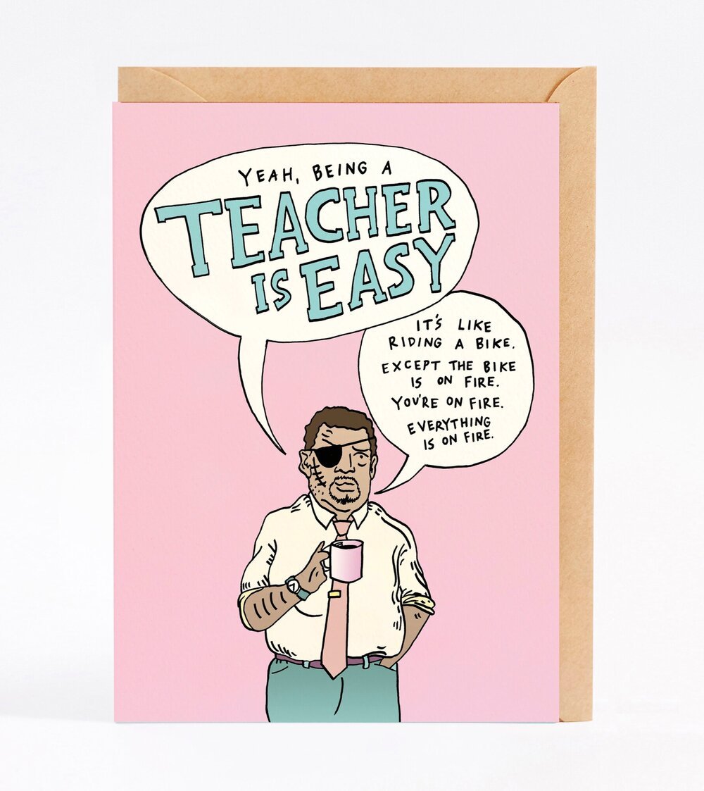 Wally Paper CoYeah, Being a Teacher Is Easy - Wally Paper Co #same day gift delivery melbourne#