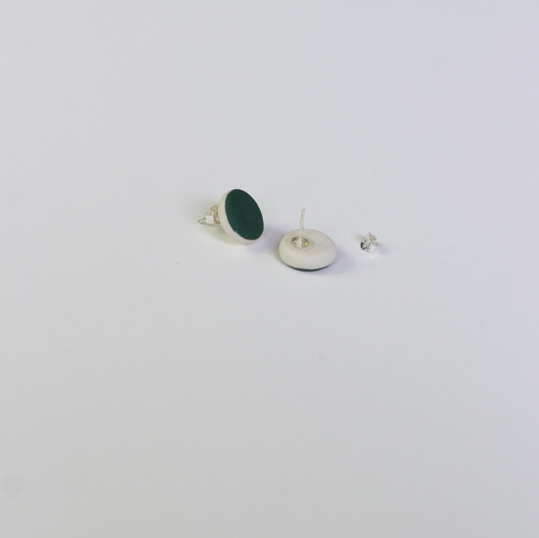 Woodfolk Evergreen Dot Studs
