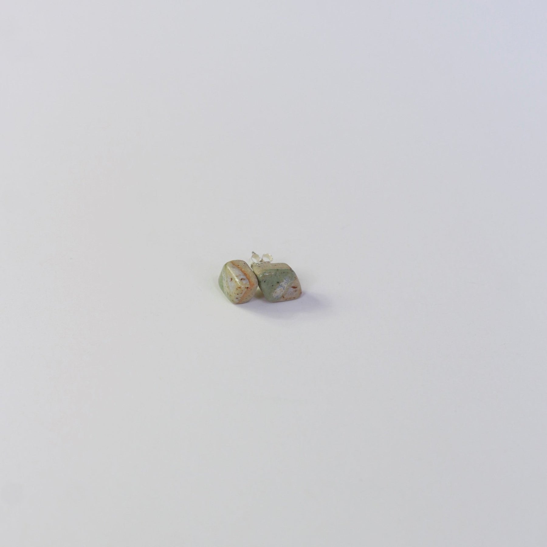 Woodfolk Salted Pistachio Diamond Studs